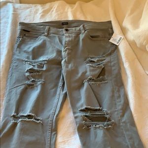 Grey “Ripped” Jeans